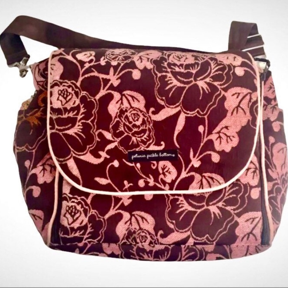 Petunia Pickle Bottom Brocade Tapestry Soft Diaper Bag, FAIR Condition!
